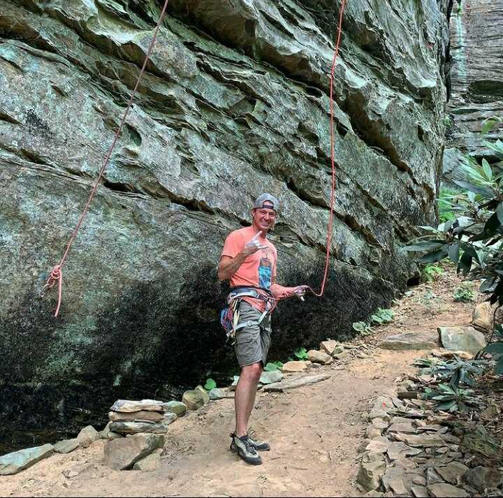 Patrick Carter Rock Sport Climbing the Cliffs at Creekview