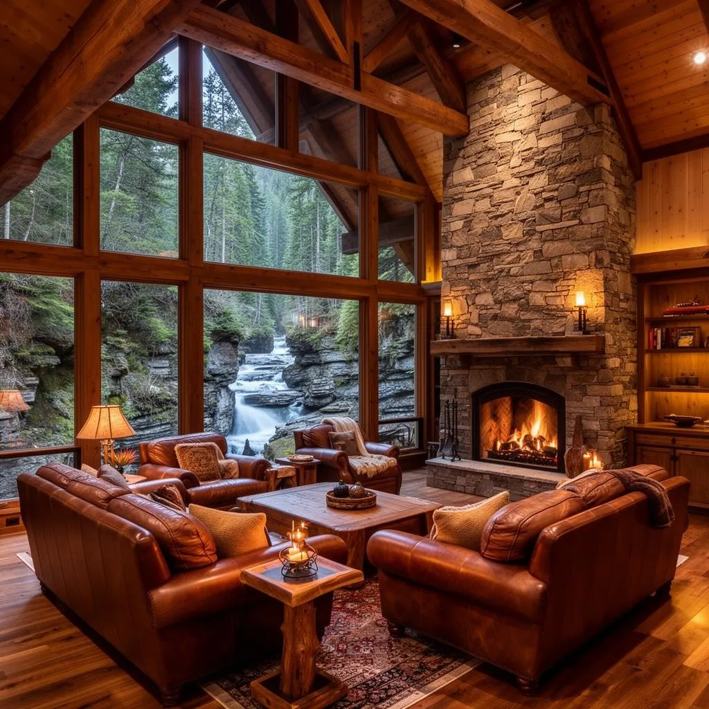 Beautifully managed cabin interior