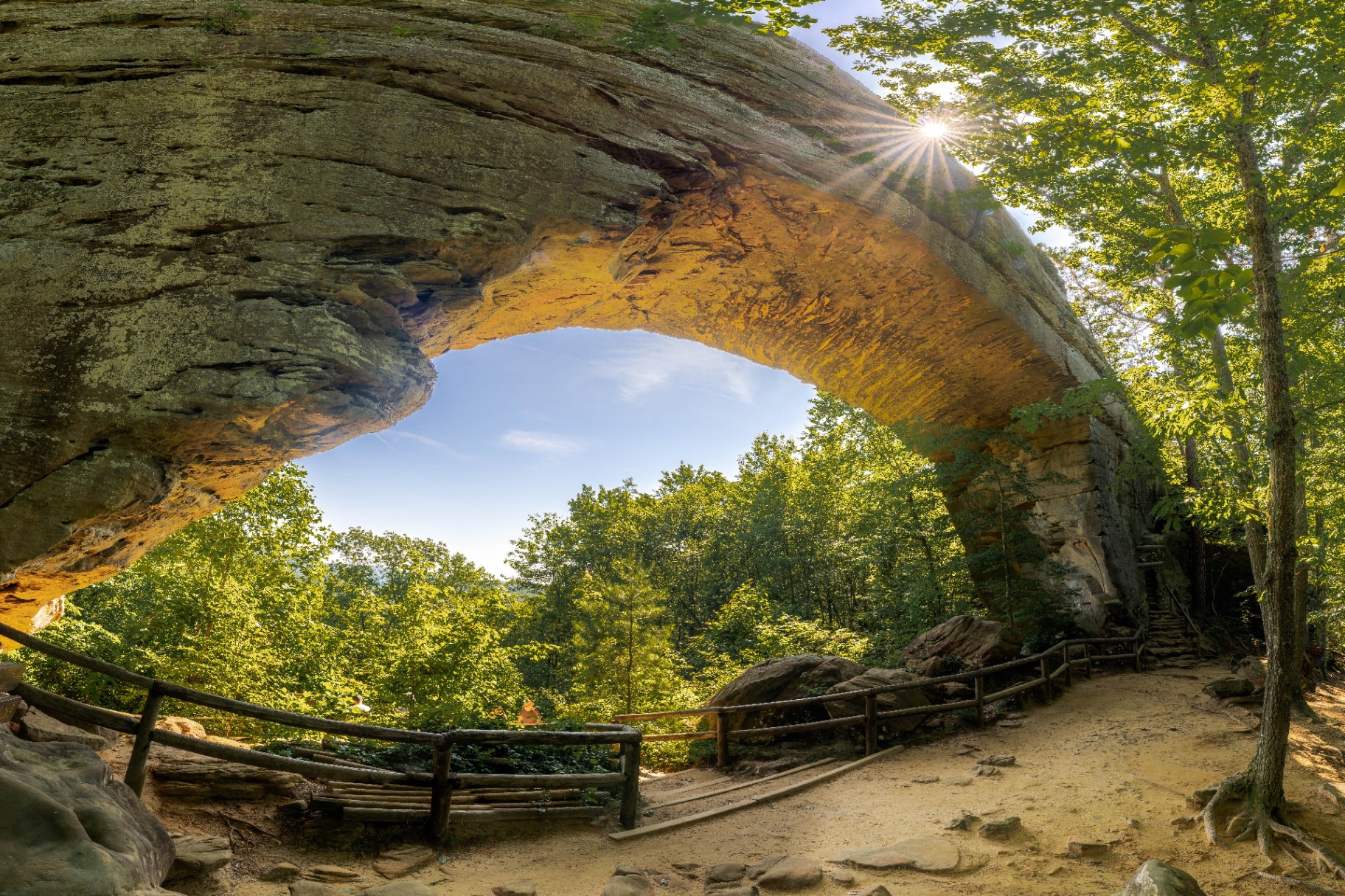 Natural Bridge at Red River Gorge near cabin rentals