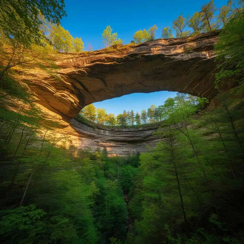 Natural Bridge at Red River Gorge near cabin rentals