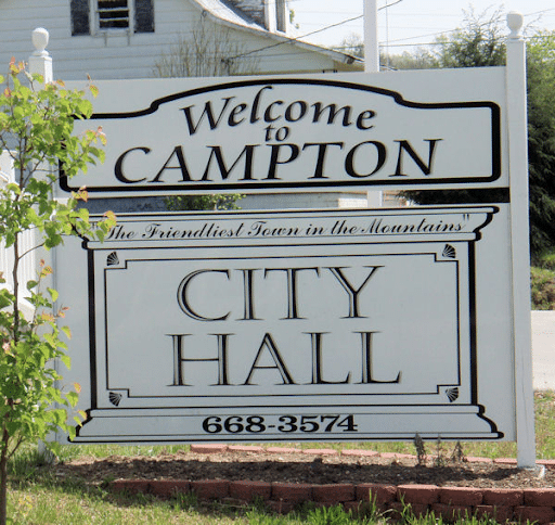 Welcome to Campton City Hall Sign