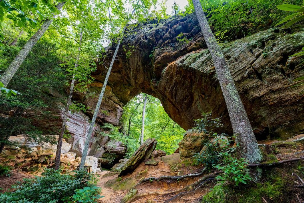 Red River Gorge Cabins Natural Arch in Red River Gorge