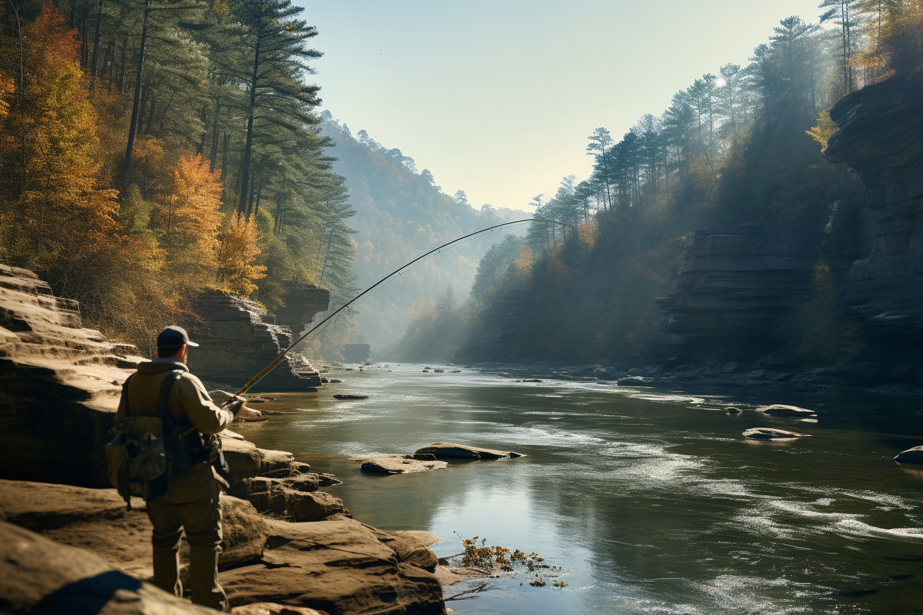 The Joy Of Fishing Across Red River Gorge